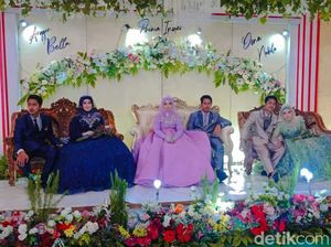 Momen Langka Saat 3 Pria Kembar Resepsi Nikah Bersamaan Momen Langka Saat 3 Pria Kembar Resepsi Nikah Bersamaan