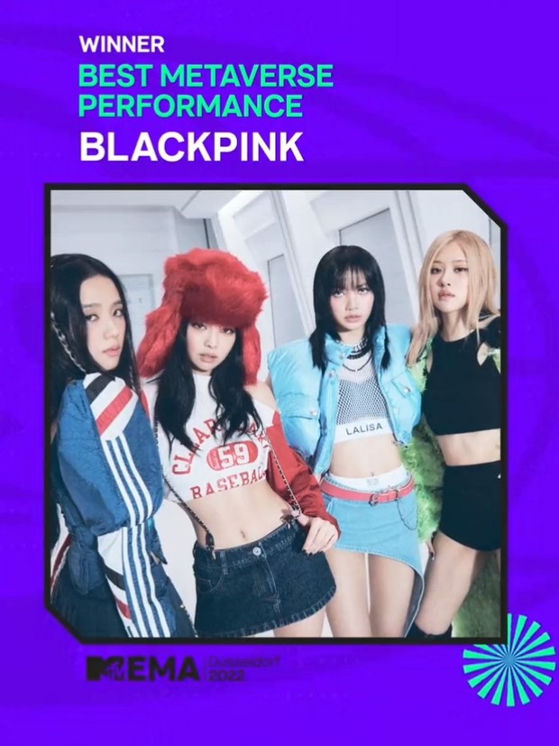 BLACKPINK menang penghargaan di EMAs 2022.