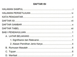 Cara Membuat Daftar Isi Otomatis di Microsoft Word 2010, 2013, 2016 Terbaru