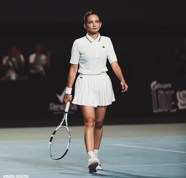Enzy Storia/Foto: Instagram @mario_sonatha Penampilan Enzy Storia di Tiba-Tiba Tenis