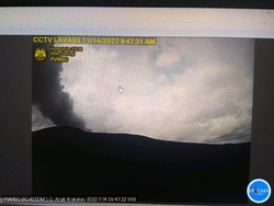 Gunung Anak Krakatau Erupsi, Abu Capai 300 Meter di Atas Puncak