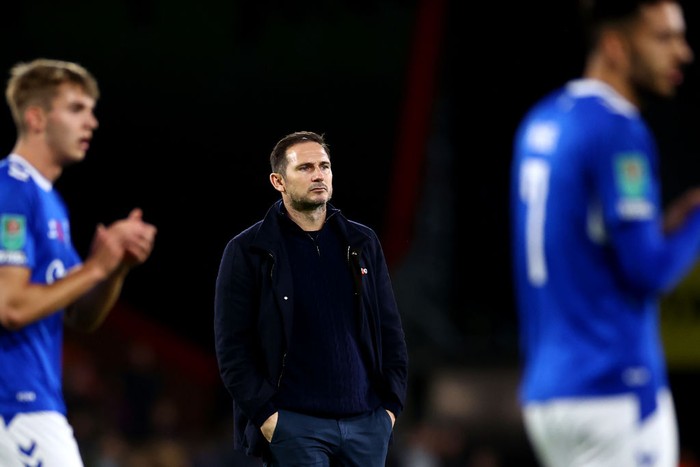 BOURNEMOUTH, ENGLAND - NOVEMBER 12: Head Coach Frank Lampard of Everton during the Premier League match between AFC Bournemouth and Everton FC at Vitality Stadium on November 12, 2022 in Bournemouth, England. (Photo by Robin Jones - AFC Bournemouth/AFC Bournemouth via Getty Images)