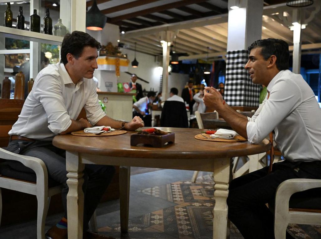 PM Kanada-Inggris Ngopi di Nusa Dua, Ini Awal Mulanya PM Kanada-Inggris Ngopi di Nusa Dua, Ini Awal Mulanya