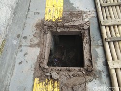 Besi Penutup Saluran Air di Sukabumi Hilang Lagi, Kok Bisa?