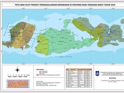 Peta Nusa Tenggara Barat Terbaru Lengkap dengan Kabupaten & Kota