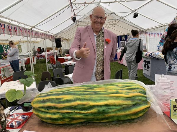 Extra Jumbo! Pria Ini Tanam Sayuran dan Buah Raksasa di Kebunnya
