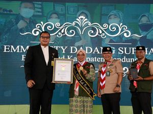 Pokja Bunda Paud Bandung Pecahkan MURI Cuci Tangan Pakai Sabun