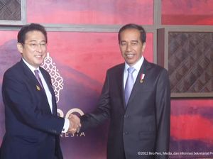 Usai Bertemu Biden, Giliran Jokowi Sapa PM Jepang di KTT G20 Bali