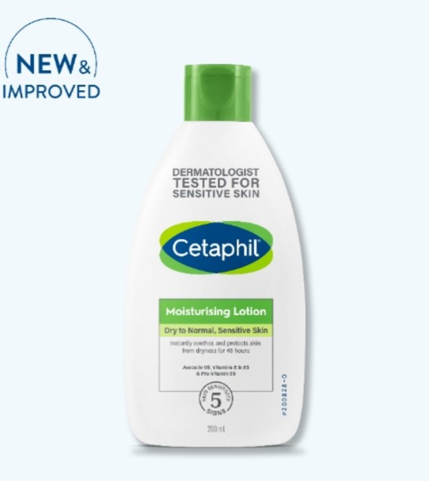 Lotion Cetaphil untuk kulit sensitif dan eksim.