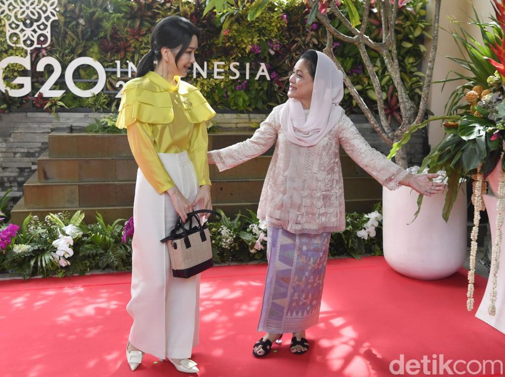 Potret Iriana Jokowi Bersama Ibu Negara Korea Selatan-Turki