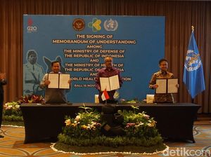 Menhan, Menkes, dan WHO Teken MoU soal Pusat Pendidikan Darurat Kesehatan Menhan, Menkes, dan WHO Teken MoU soal Pusat Pendidikan Darurat Kesehatan