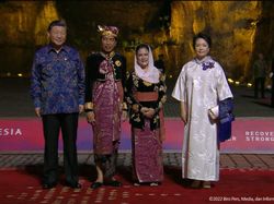 Para Pemimpin Dunia Kompak Berbatik di Welcoming Dinner KTT G20 Bali