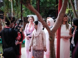 Ikuti Spouse Program G20, Iriana dan Wamenparekraf Pakai Busana Nusantara