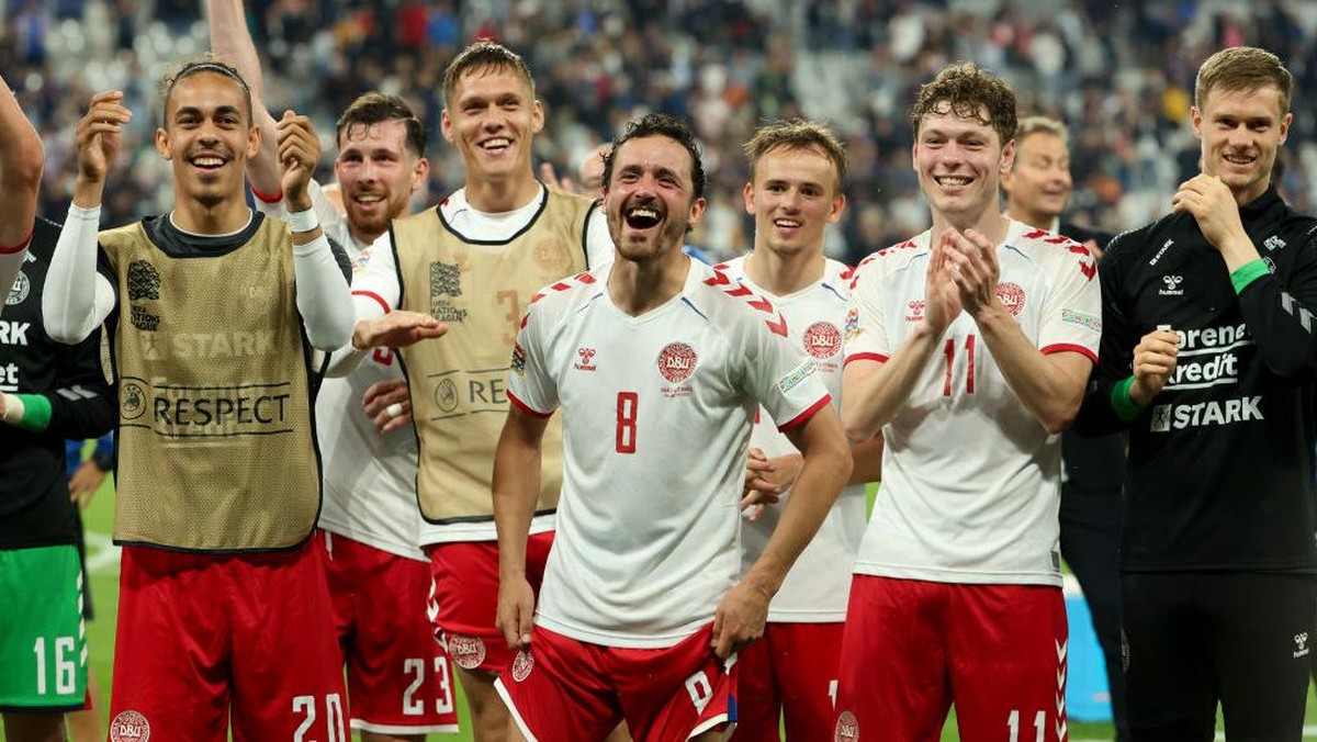 Timnas Denmark umumkan 26 pemain di Piala Dunia 2022 (Getty Images/John Berry)