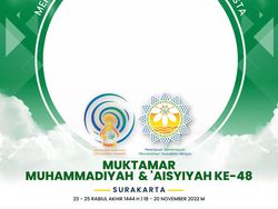 Link 55 Twibbon Muktamar Muhammadiyah 2022 dan Panduan Pemakaiannya