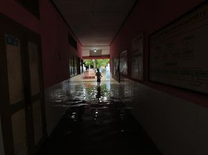 Kasihan! SDN 2 Krakitan Klaten Kebanjiran