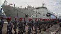 Pasukan TNI AL Sail Tidore Dilepas di Pelabuhan Tanjuk Priok