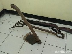 Senjata yang Dipakai Pembunuh Ayah Kandung di Majalengka