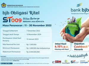 Pesan ST009 Bisa Lewat bank bjb, Ada Cashback Menarik