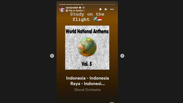 Tangkapan Layar Instagram Sandy Walsh