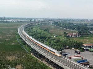 Disaksikan Jokowi & Xi Jinping, Kereta Cepat Jajal Jalur Tegalluar-Kopo