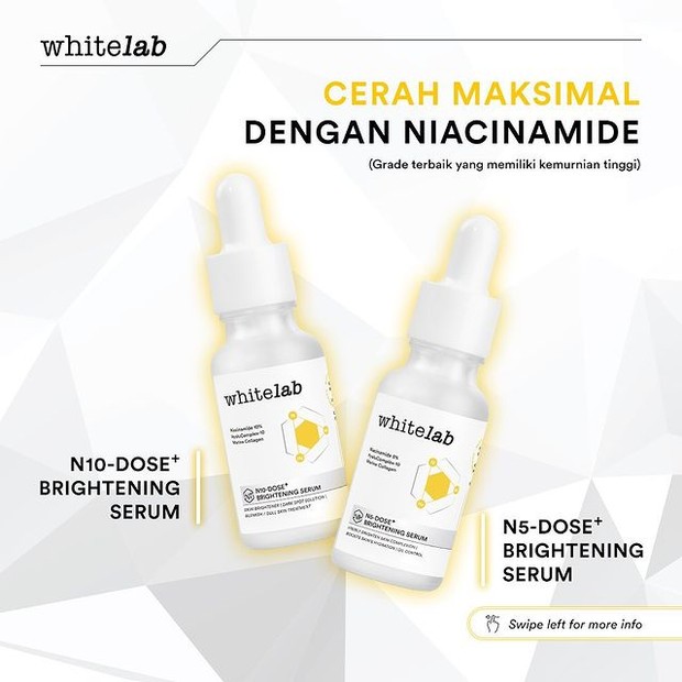 WHITELAB N10-Dose+ Brightening Serum / foto: Instagram.com/whitelab_id WHITELAB N10-Dose+ Brightening Serum