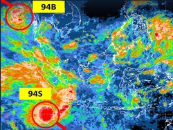 Ada Bibit Siklon 94S di Samudera Hindia, Sumut hingga DKI Potensi Hujan Lebat