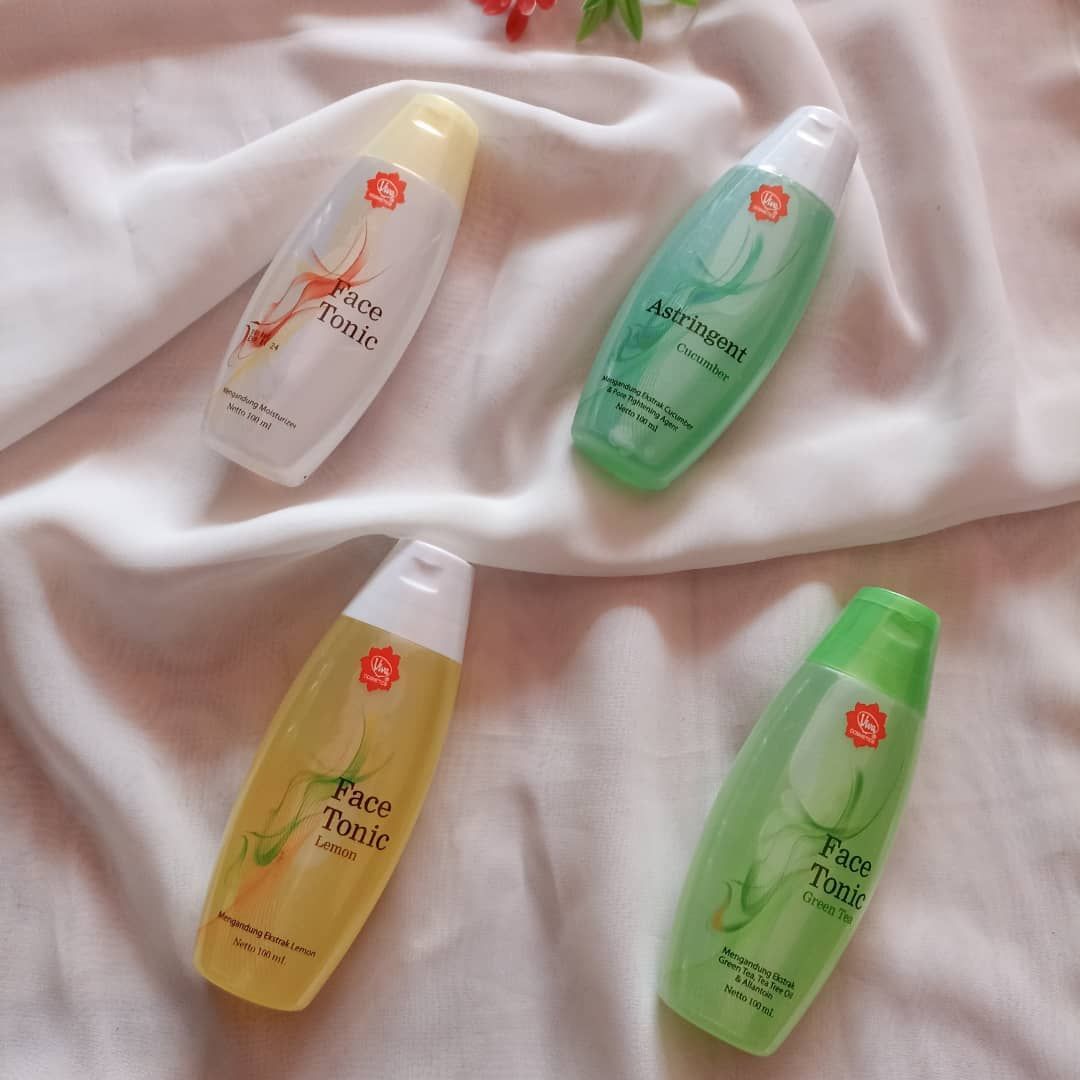 ilustrasi berbagai varian viva face tonic