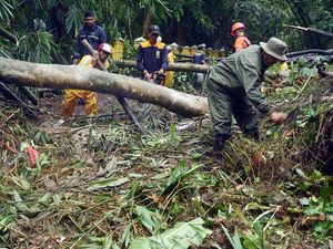 Diguyur Hujan Lebat, Jalur Wisata Serang-Anyer Tertutup Longsor