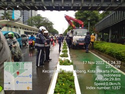 Sempat Porak-poranda, Jalur Sepeda Jl Sudirman Jakarta Tuntas Diperbaiki