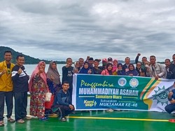 Antusias, 150 Warga Muhammadiyah Asahan Berangkat ke Muktamar Solo