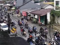 Heboh! Pelajar Sukabumi Berulah di Jalan Usai Kalah Futsal