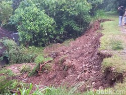 Talut Bukit di Perbatasan Klaten-Gunungkidul Longsor Sepanjang 40 Meter