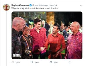 Singgung Batik G20, Corcoran Trending di Twitter Singgung Batik G20, Corcoran Trending di Twitter