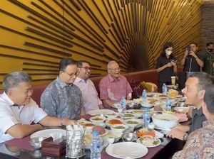 Momen Anies Makan Nasi Padang Bareng NasDem, Demokrat, dan PKS