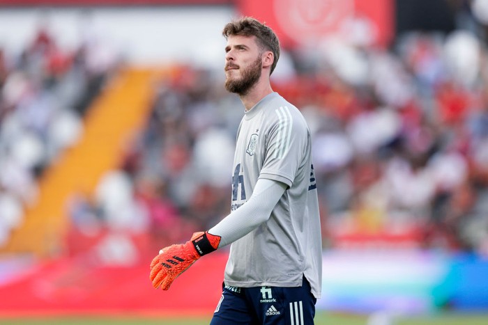 SEVILLE, SPAIN - SEPTEMBER 5: David De Gea of Spain during the World Cup Qualifier match between Spain v Georgia at the Estadio La Cartuja on September 5, 2021 in Seville Spain (Photo by David S. Bustamante/Soccrates/Getty Images)
