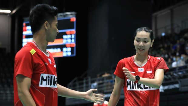 Dejan Ferdinansyah/Gloria Emanuelle Widjaja di Australia Open. (Arsip PBSI)