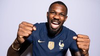 Meski bukan pilihan utama, namun Piala Dunia 2022 merupakan turnamen kedua Marcus Thuram bersama Prancis. Itu sudah jadi bukti betapa Didier Deschamps percaya kualitasnya. Foto: FIFA via Getty Images/Michael Regan - FIFA