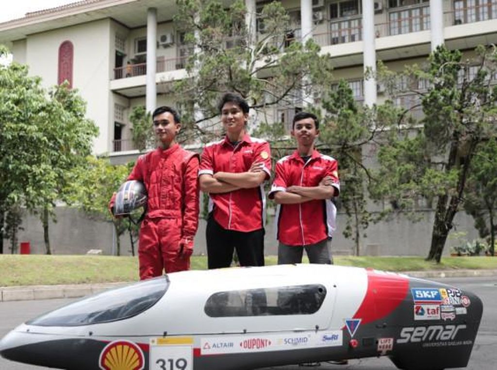 Buatan Anak UGM, Ini Lho Mobil Listrik Terhemat se-Asia di Shell Eco Marathon