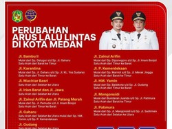 Catat! Ini Perubahan Arus Lalu Lintas 12 Jalan di Medan Mulai 19 November