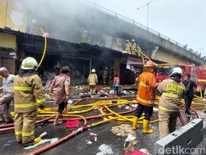 Kebakaran Kios di Pasar Pagi Asemka Diduga Akibat Korsleting