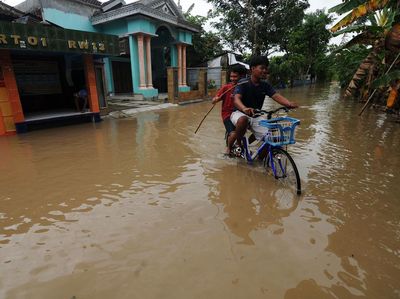 Penampakan Ketinggian Banjir di Klaten