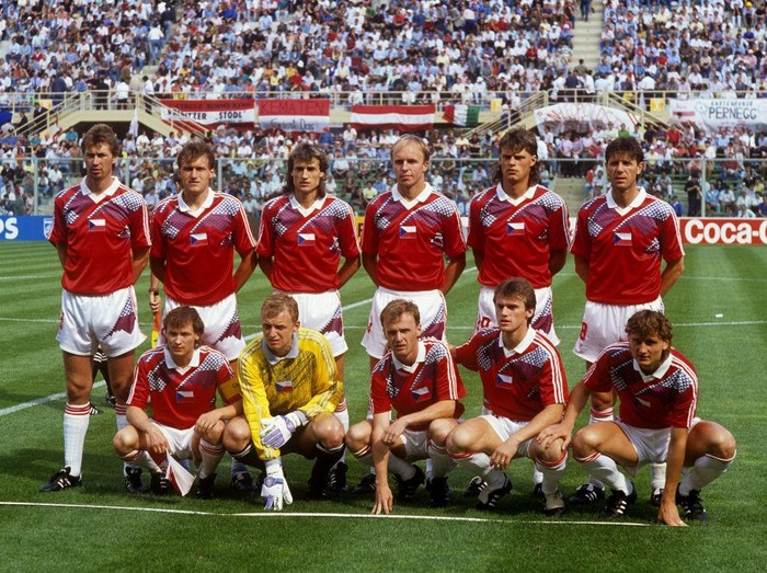 Czechoslovakia team group   (Photo by Peter Robinson - PA Images via Getty Images)