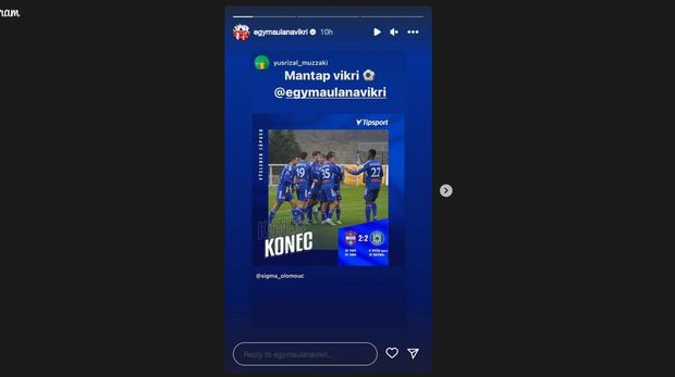 Egy Maulana Vikri dibanjiri pujian usai jadi penyelamat Ztale Moravce.