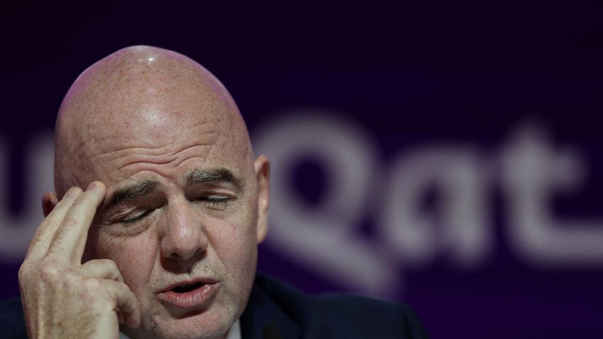 Presiden FIFA Gianni Infantino serang balik negara barat pengkritik Piala Dunia 2022 (Getty Images/Christopher Lee)