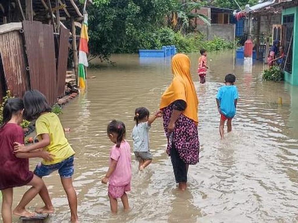 Anak Bengawan Solo di Klaten Meluap, Rendam Permukiman-128 Hektare Sawah