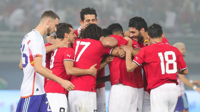 Belgiums Zeno Debast looks dejected during a friendly soccer game of the Egyptian national soccer team against Belgian national soccer team the Red Devils, at Jaber Al-Ahmad International Stadium, in Ardiya, Kuwait, Friday 18 November 2022. The Red Devils are in Kuwait to prepare for the upcoming Fifa 2022 World Cup in Qatar. BELGA PHOTO VIRGINIE LEFOUR (Photo by VIRGINIE LEFOUR / BELGA MAG / Belga via AFP) (Photo by VIRGINIE LEFOUR/BELGA MAG/AFP via Getty Images)