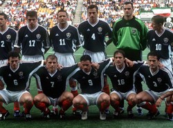 Yugoslavia tampil sembilan kali pada periode 1930-1998, dengan berbagai perubahan terkait konstitusi negara dan luas wilayah. Capaian terbaik yakni menjadi semifinalis pada 1930 dan 1962. Foto diambil pada Piala Dunia 1998. Foto: Bongarts/Getty Images/Lutz Bongarts