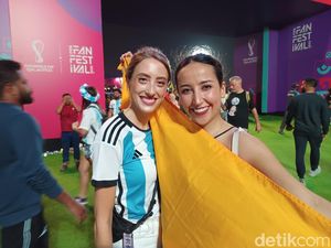 Keseruan Pecinta Bola di Fan Festival Piala Dunia 2022