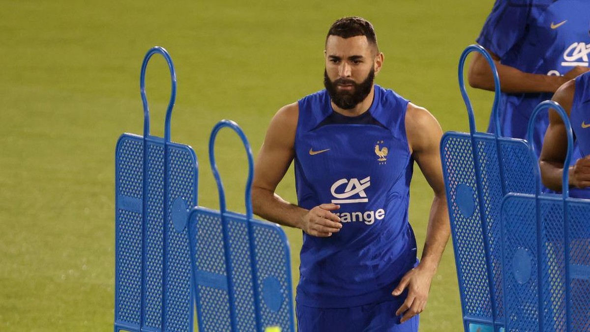 Karim Benzema sudah ikhlas gagal tampil di Piala Dunia 2022. (Getty Images/Jean Catuffe)